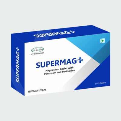 LivBio SuperMag Plus, Magnesium Supplement, 30 Veg Capsules