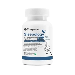 Trexgenics Sleepology Plus Melatonin, 30 Veg Capsules