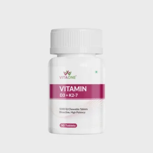 Vitaone Vitamin D3+K2-7, 90 Veg Tablets