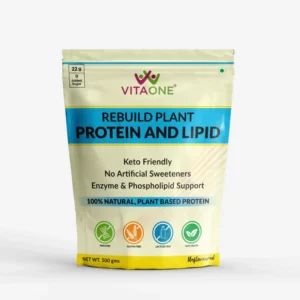 Vitaone Rebuild Plant Protein and Lipid, Unflavoured, 500gm