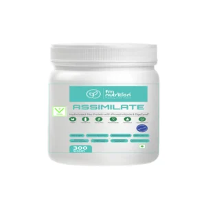 FM Nutrition Assimilate Vegan Protein, Hydrolysed Plant Protein, Unflavoured (300grams)