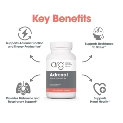 Allergy Research Group Adrenal Natural Glandular, Adrenal Cortex, 150 Caps