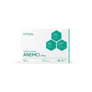 Vitual Anemo 3 Plus Peptide Complex with Ventfort, Vladonix, Bonomarlot, 20 Caps