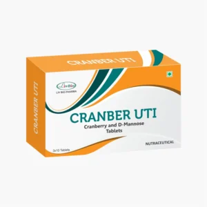 Livbio Cranber UTI, Cranberry & D-Mannose Tablets, 30 Veg Tablets