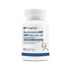 Trexgenics Benfotiamine 150mg Alpha Lipoic Acid 300mg, 30 Veg Capsules