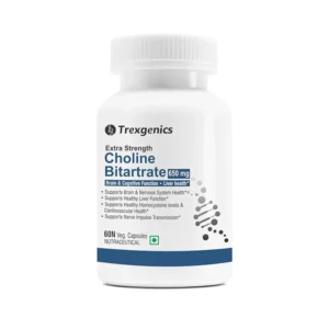 Trexgenics Choline Bitartrate 650mg, 60 Veg Capsules